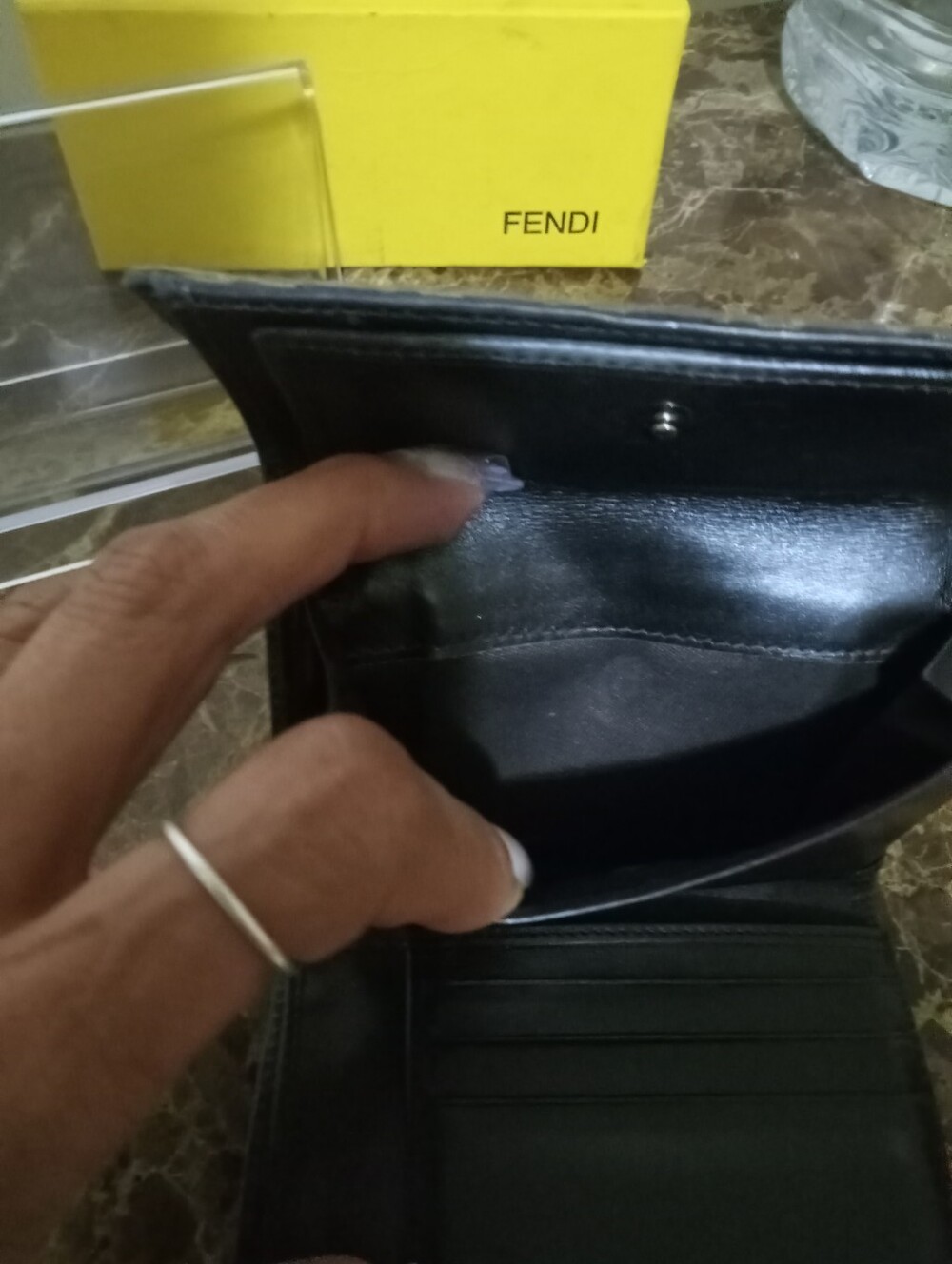 Fendi Beige FF Monogram Wallet EUC - Picture 4 of 16
